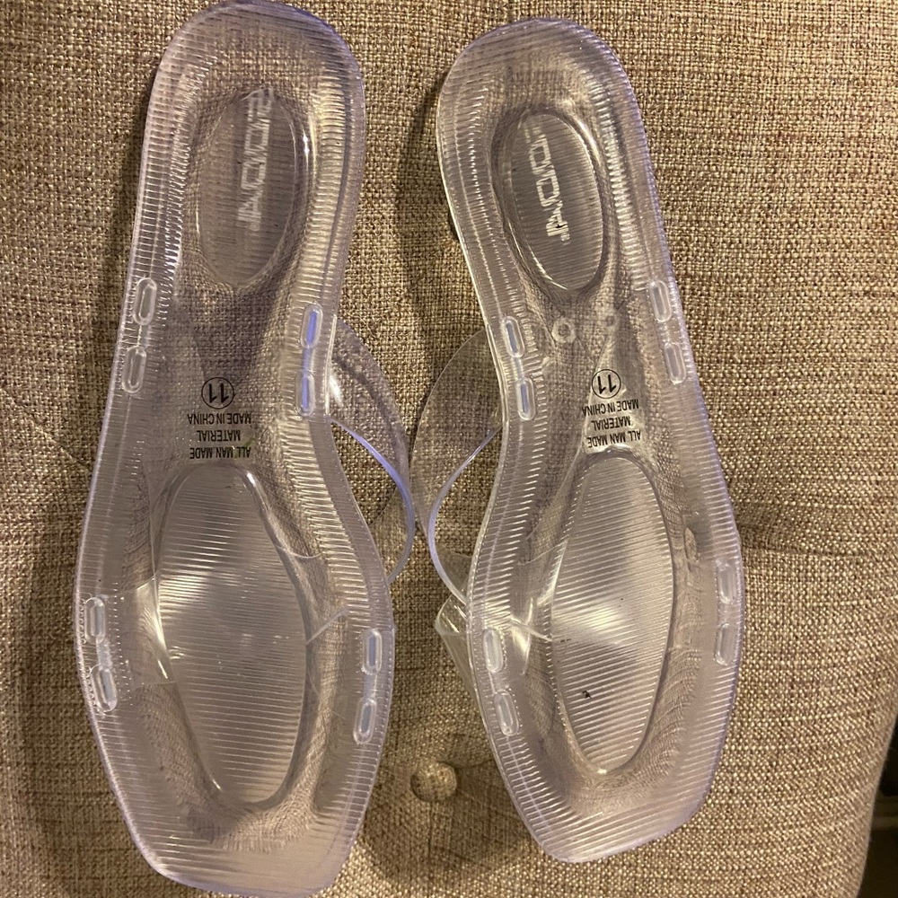 Clear Kelly sandals